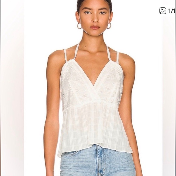 IRO Tops - IRO Miraya Embroidered Eyelet Top
